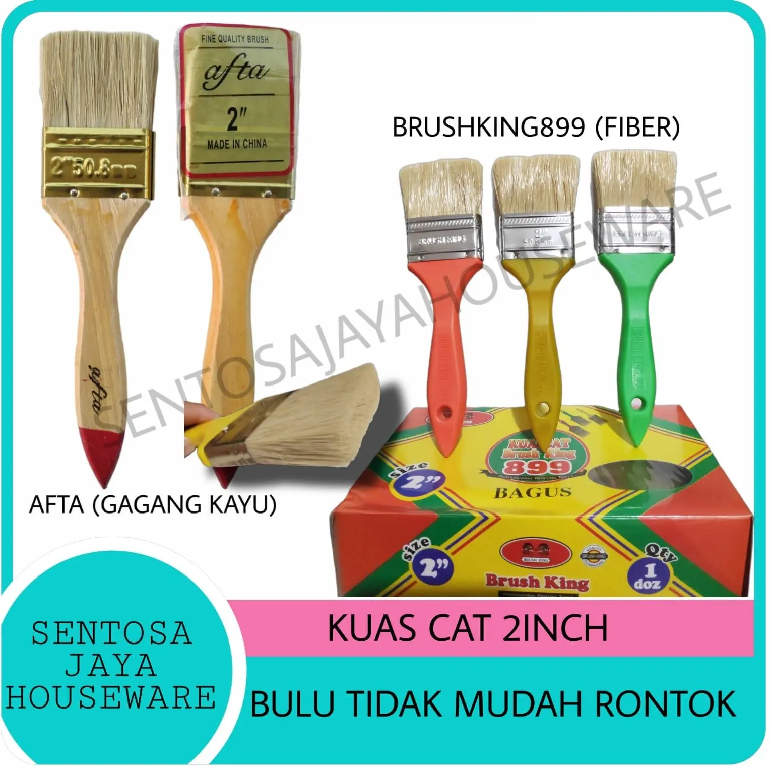 KUAS CAT 1" 1.5" 2" 2.5" 3" 4" 5" MERK BRUSHKING899