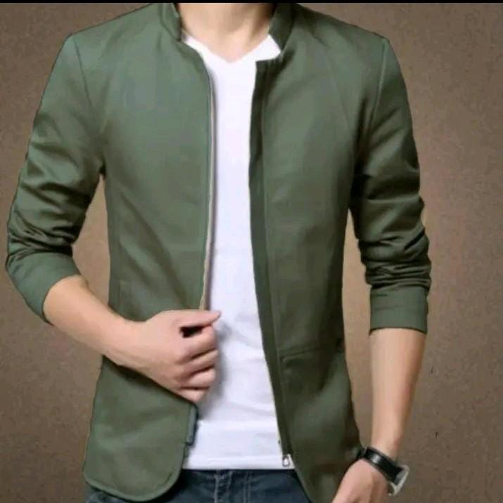 jaket blazer pria Semi Formal Katun Tebal Nyaman 5