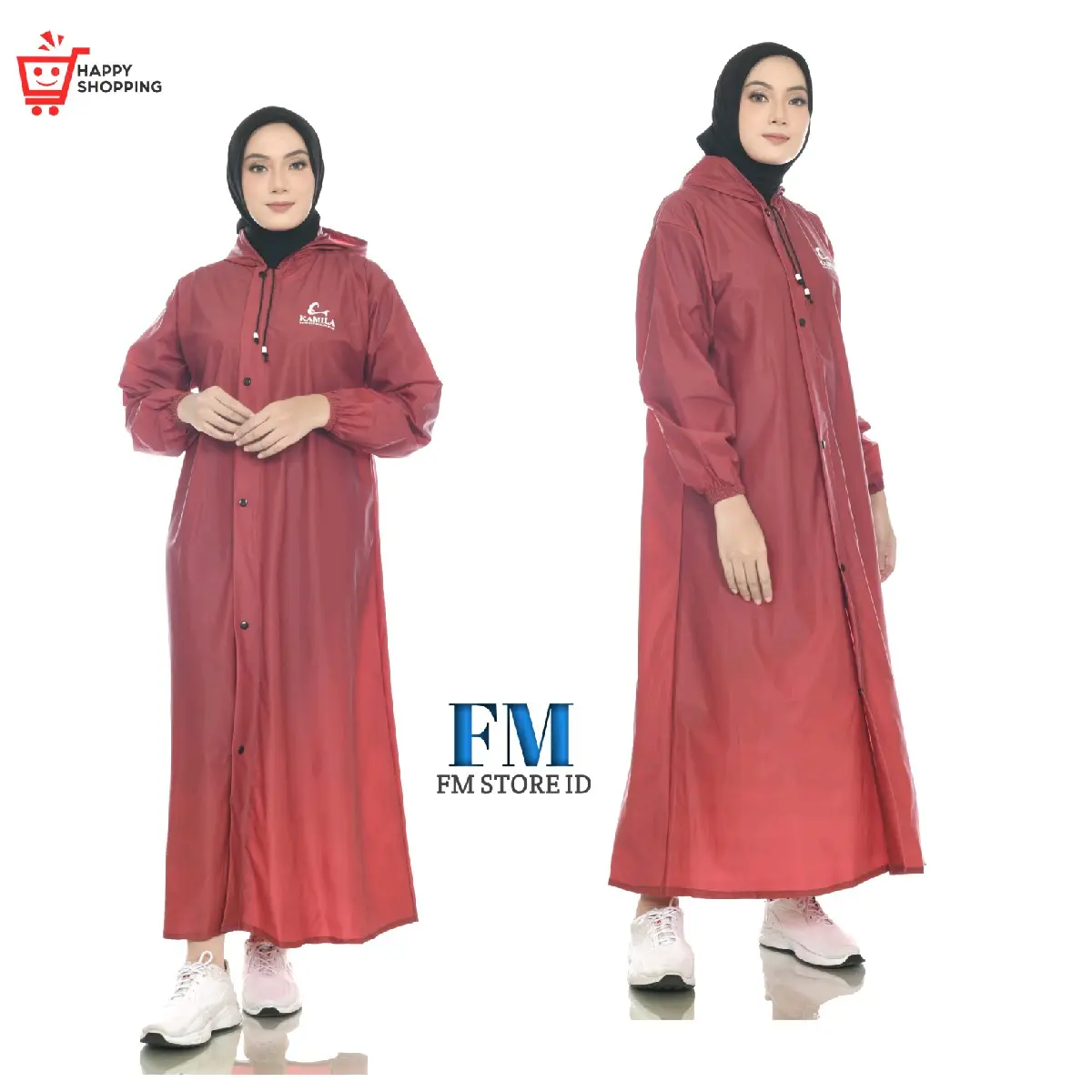 JAS HUJAN/MANTEL HUJAN/RAINCOAT/MUSLIMAH MODEL GAMIS/ANTI REMBES KAMILA Gamis
