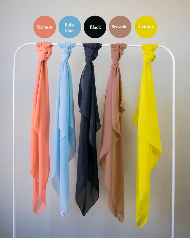 Raia Hijab Square Polycotton - Harum Daily Muslim Kerudung Wanita Voal Segi Empat Syari 3