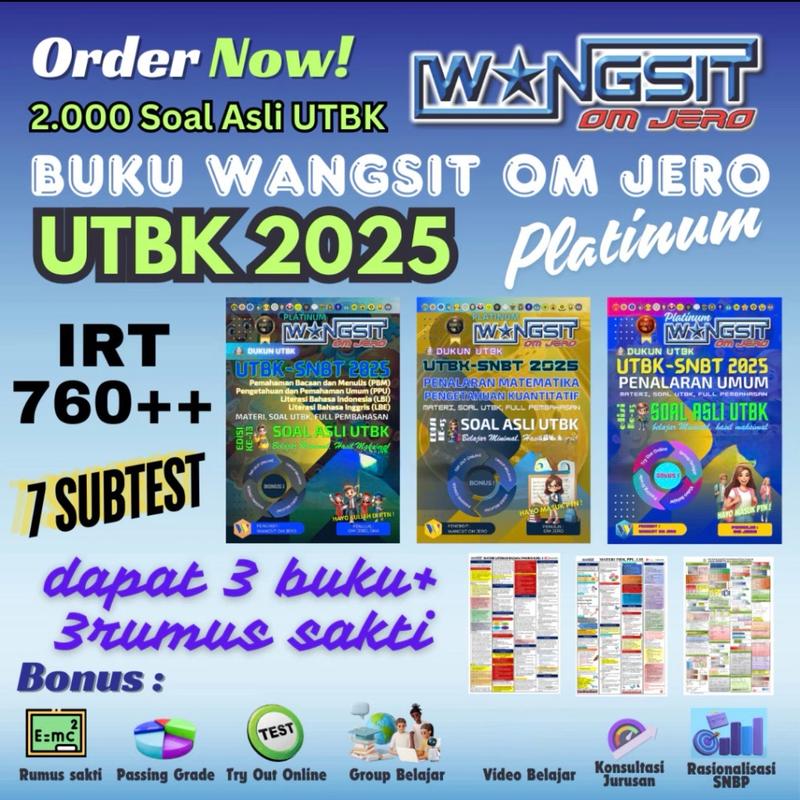 [New Edition 2025] Wangsit Om Jero TPS UTBK SNBT 2025 Seri Paket Platinum/Silver 0
