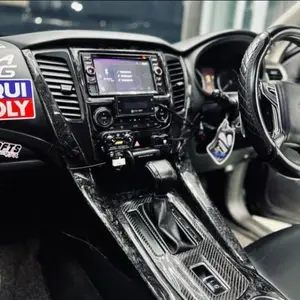 Cover panel list dashboard tengah allnew pajero sports carbon interior pajero carbon