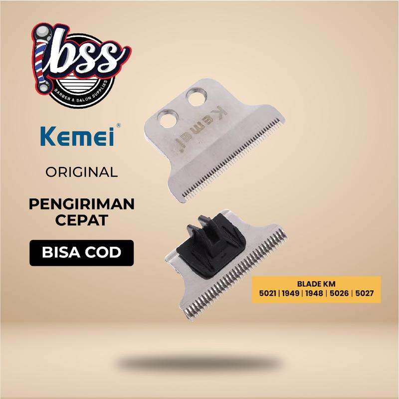 KEMEI SPARE PART BLADE & FOIL / MATA PISAU CUKUR KEMEI / BLADE CLIPPER / BLADE TRIMMER / BLADE SHAVER / KEMEI ORIGINAL / IBSS / INDOBARBERSUPPLY 1