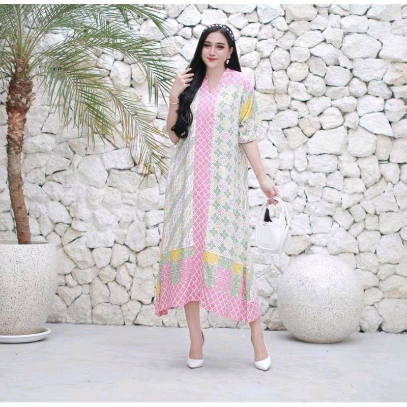 Daster ziggy belbon Ld 120 PJ 110 bahan rayon  super premium Dress Wanita Busui 2