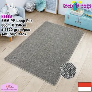 Tren-D-rugs Karpet polos alas lantai ruang tamu tidur permadani bulu sejadah sajadah minimalis anti slip murah 80 cm x 150 cm - NMs
