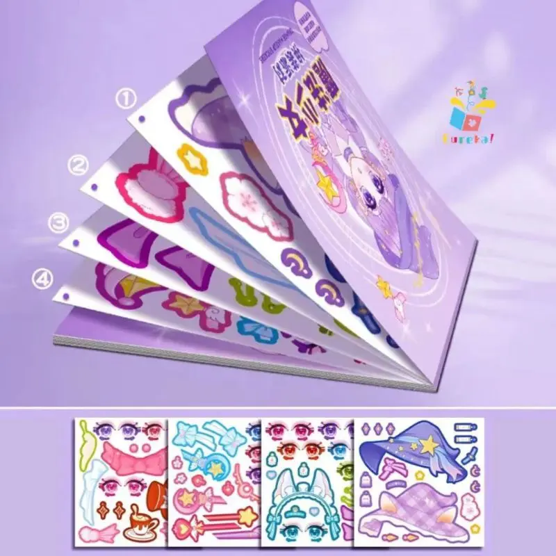 Sticker Make Up Anak untuk kreatifitas Paper Toys Perempuan 6
