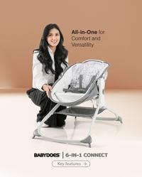 Gambar BABYDOES 6 IN 1 CONNECT Side Bed • Bassinet • Swing Side Rocker - Dark Grey dari BABYDOES INDONESIA Kota Tangerang 3 Tokopedia