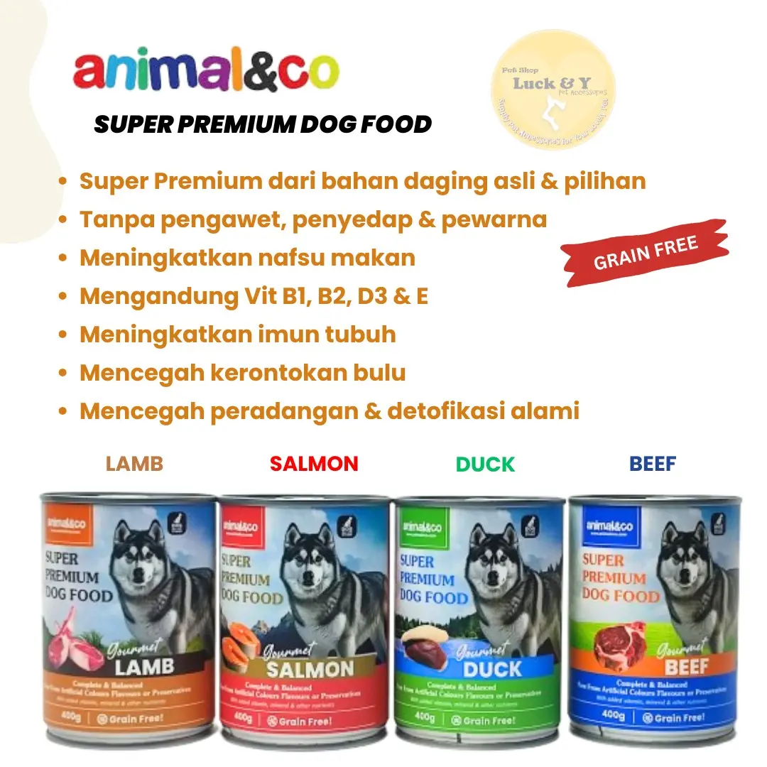 Makanan Anjing Basah Wet Food animal&co (400 Gram)