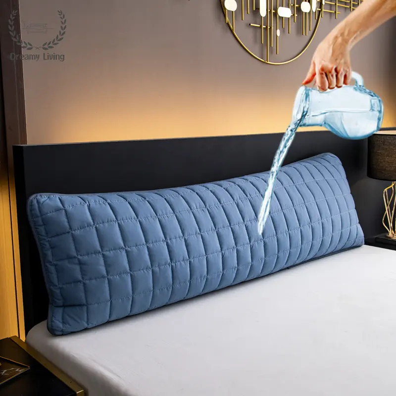 Dreamy Living 1 Piece 100% Waterproof Long Pillowcase,Breathable Bolster Case,One-piece Double Pillow Case,Lengthen Couple Pillow Case