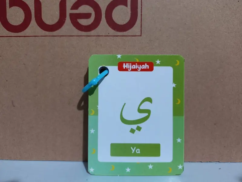 Flashcard Ring Flash Card Huruf Alfabet Angka Belajar Membaca Huruf Hijaiyah Kartu Toys 3