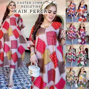 PAKET HEMAT 3 PCS JUMBO AQEELA   JUMBO RESLETING DEPAN LD 125 SUPER JUMBO OVERSIZE TERBARU MOTIF KOTAK PERCA