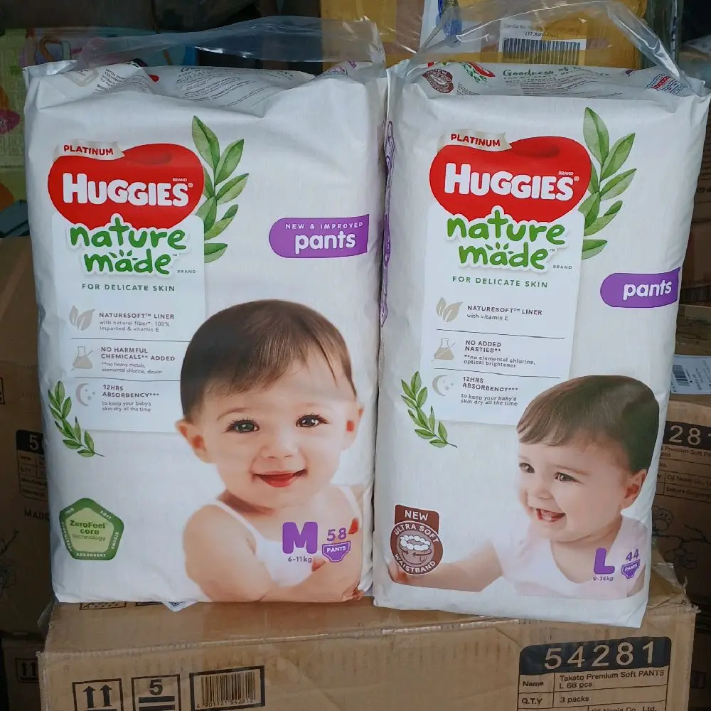 Tã Bỉm Huggies Nature Made Cho Bé size newborn đến XXL Len Women