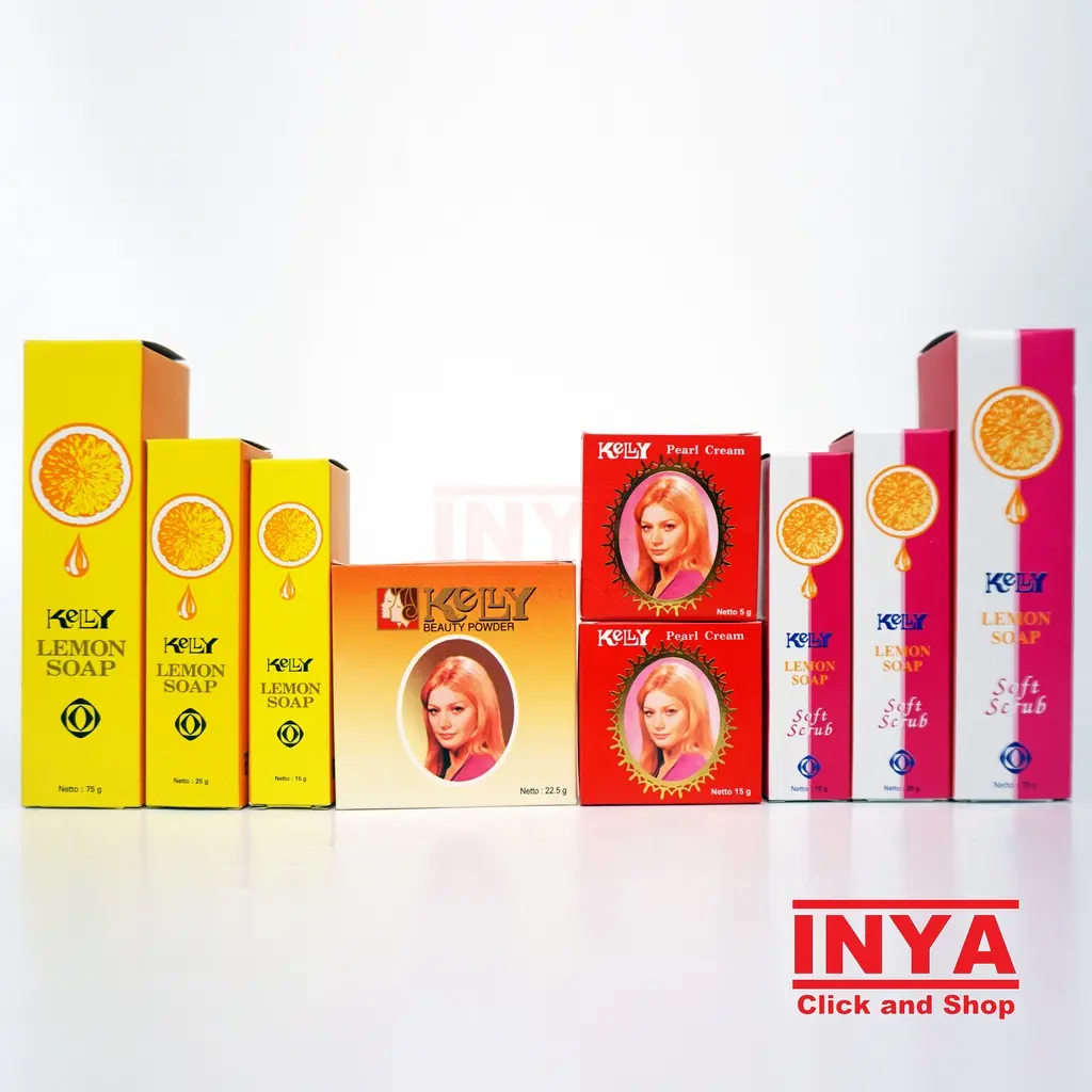 KELLY LEMON SOAP SOFT SCRUB - KRIM WAJAH - BEDAK PADAT ORIGINAL