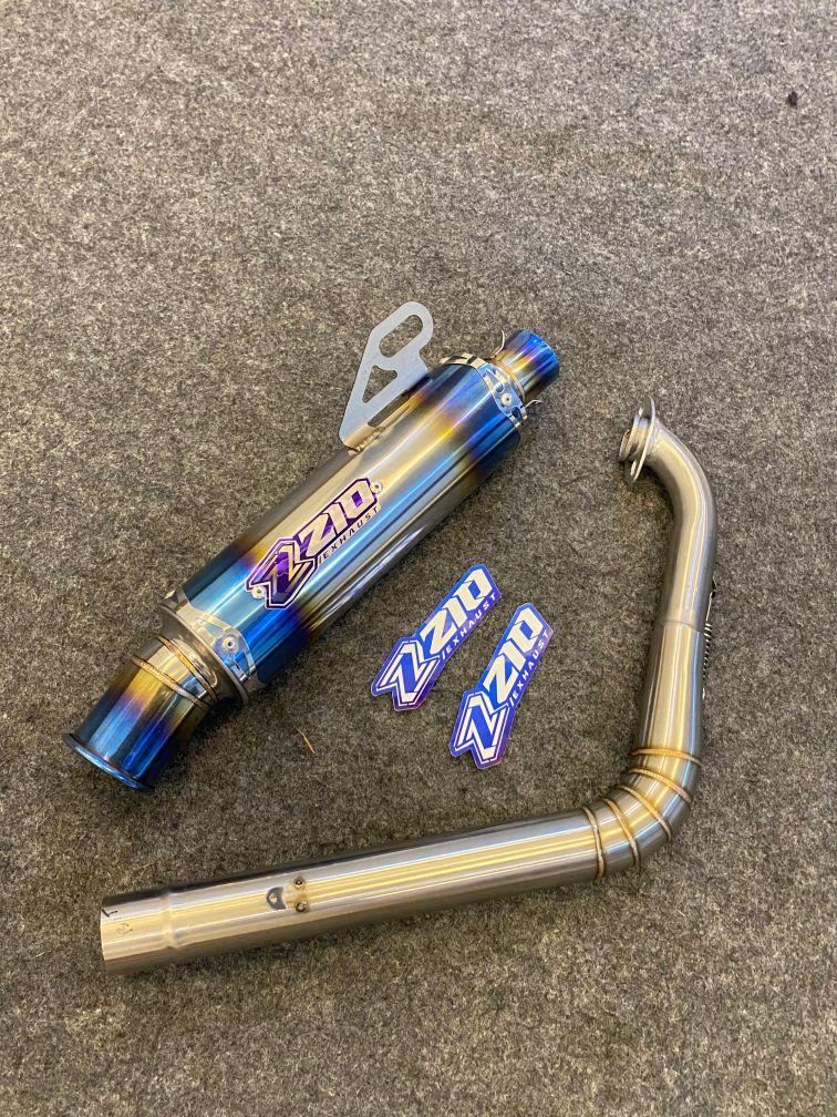ZIO EXHAUST - KNALPOT SALEMBA CEKLIS JUNGSTYLE INLET 38 BLUE EDITION MONCONG LINTING ORIGINAL ZIO EXHAUST PNP AEROX VARIO NMAX LEXI BEAT MIO SCOOPY GENIO DLL Motorcycle Slincer