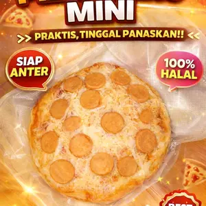 Pizza siap saji praktis enak toping sosis