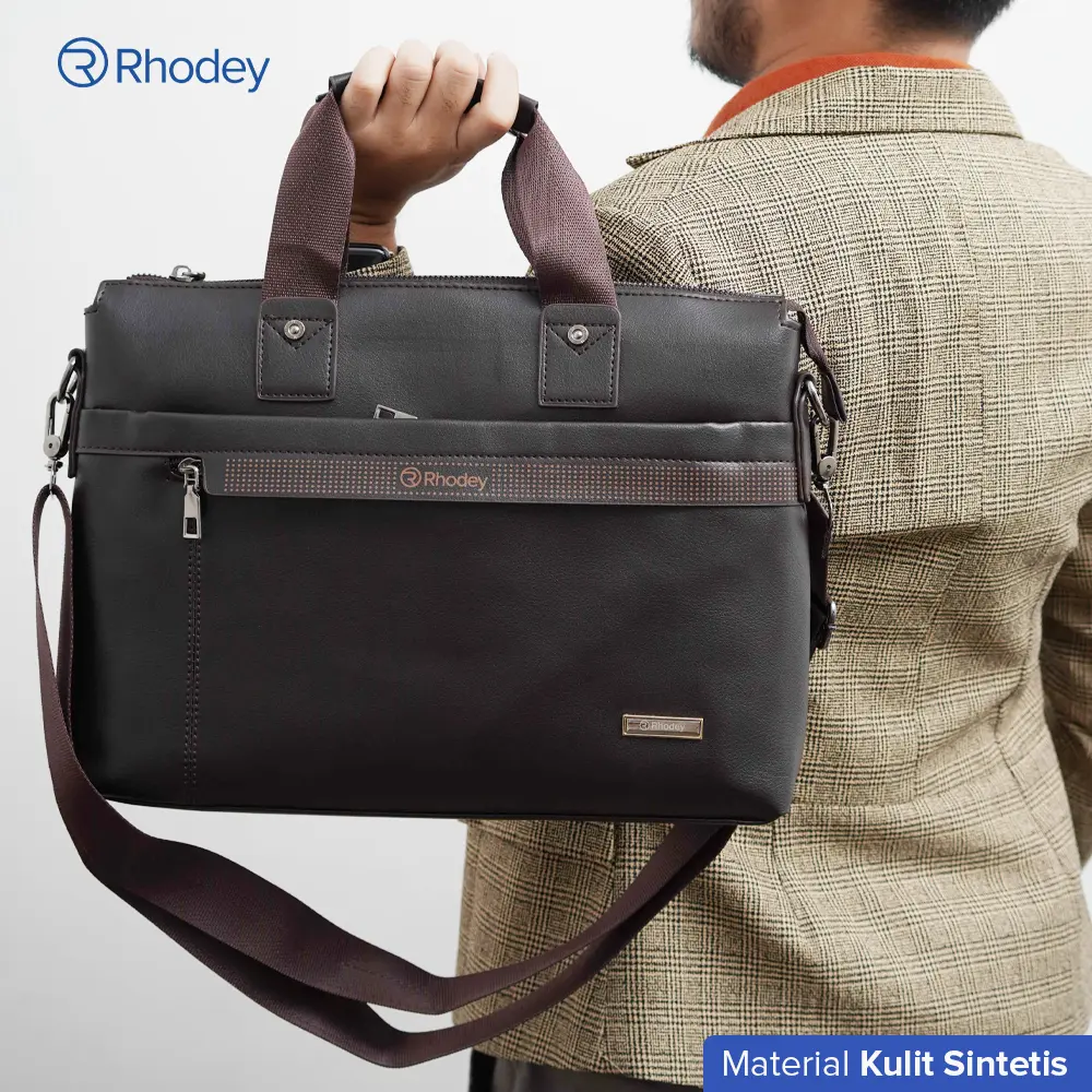 Rhodey Polo Tas Kerja Selempang Pria Messenger Bag PU Leather - 61330