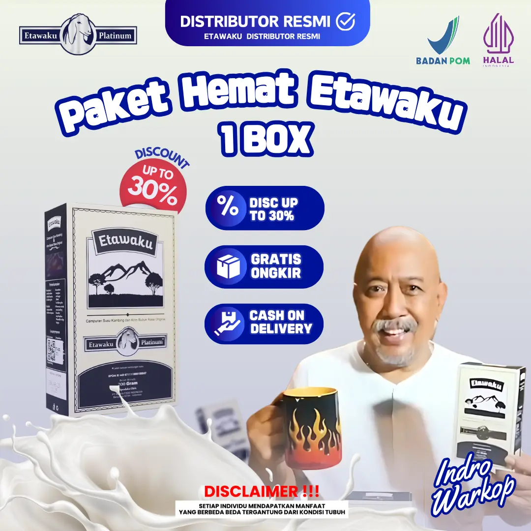 Susu Etawaku Original 1 Box | 200 gram | BPOM HALA | DISTRIBUTOR RESMI [Bisa COD] Milk Bubuk Kambing Dairy