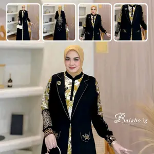 Dress Balabo Sanum Mecca Bordir Belakang Terbaru Devitafashion Wanita