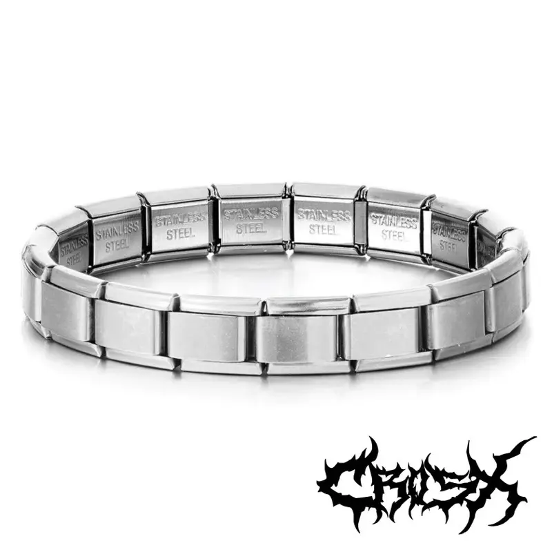 ONJI BRACELET / GELANG RANTAI JAM TANGAN SILVER / CHAIN BRACELET GELANG TITANIUM Pria Putih Wanita