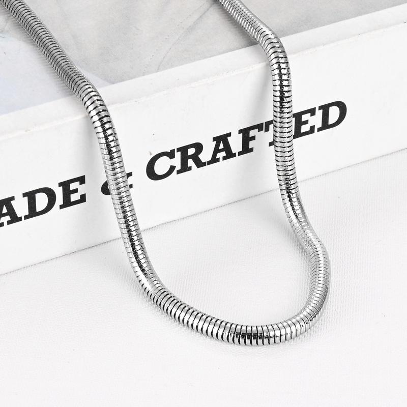 Gelang Tangan Lelaki dan Wanita, Bahan Keluli Titanium, Rekaan Bergaya, Gaya Hip-hop, Mudah dan Mendominasi, Reka Bentuk Tulang Ular 5