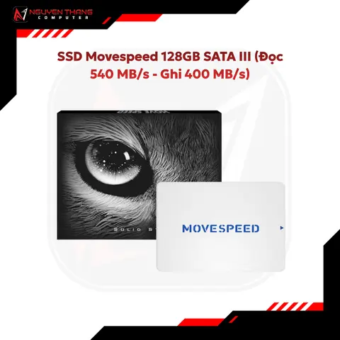 SSD Movespeed 128GB SATA III (Đọc 540 MB/s - Ghi 400 MB/s) - BẢO HÀNH 36 THÁNG