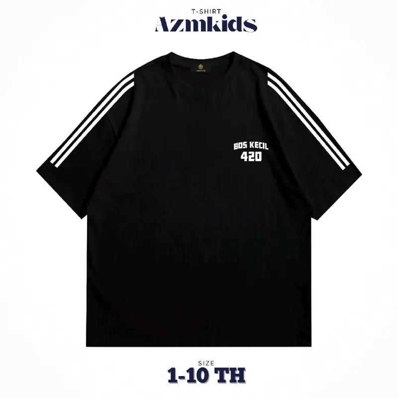 Kaos Anak Bos kecil AZMKIDS 1-10 tahun cotton combad 24s unisex Combed Laki-Laki Distro Pakaian Fashion 0