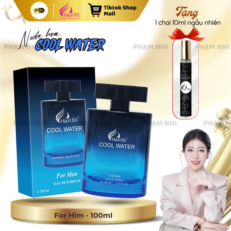 H R V E Nước Hoa COOL WATER 100ml [Có quà tặng] - GONNA COOL 100ml dành cho Nam Xịt Thơm Cosmetic