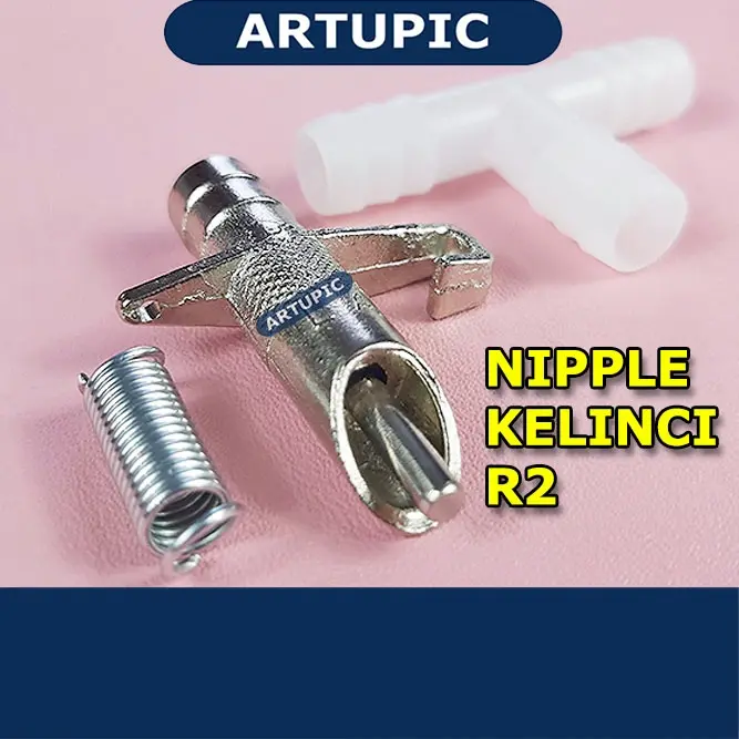 Alat Tempat Minum Nipple Kelinci R2 Otomatis Hamster Drinker Artupic
