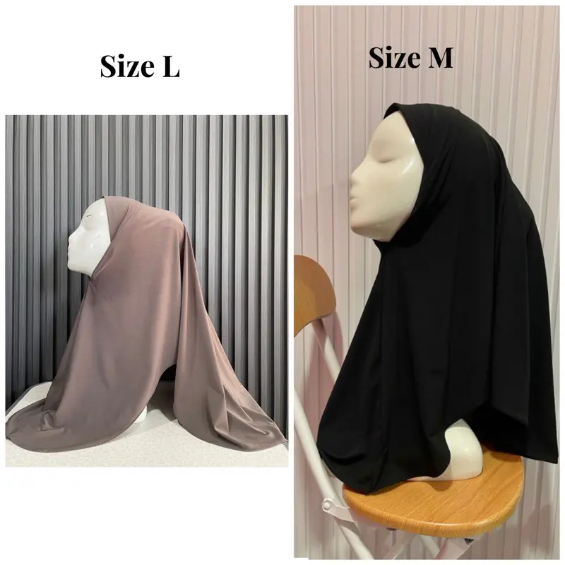 HIJAB INSTAN MALAY SIZE M / JILBAB INSTAN BERGO MALAY SOFT PED JERSEY TEBAL ADEM DAILY SIMPLE HIJAB PREMIUM 1