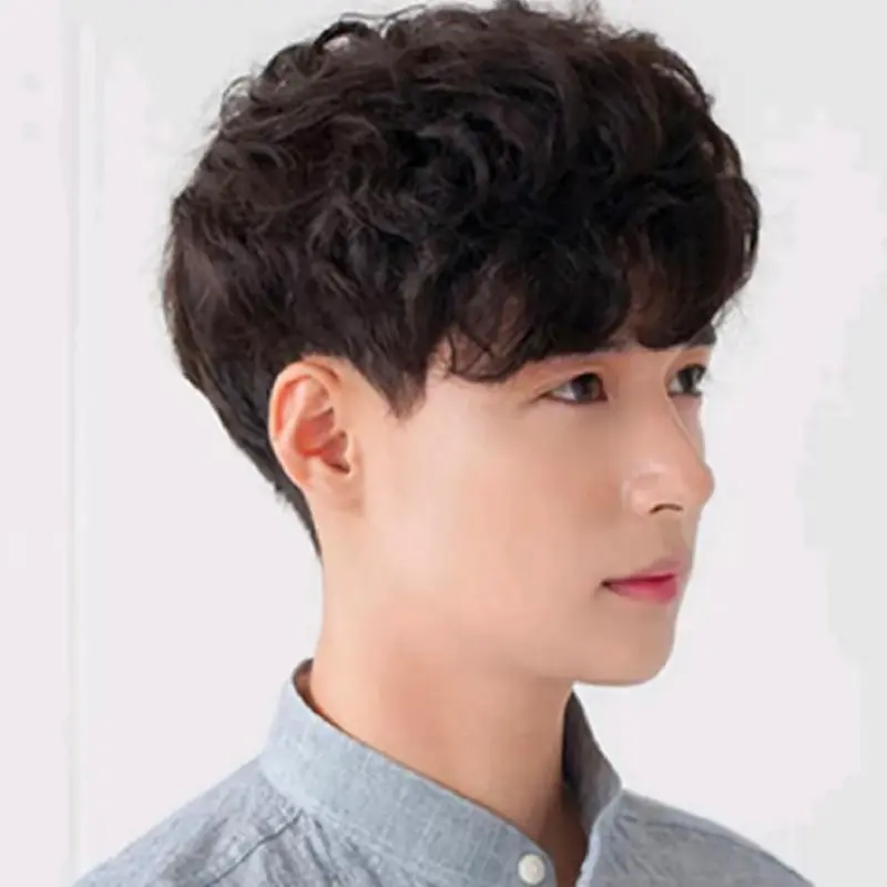 WIG KOREA RAMBUT PENDEK MODEL IKAL WARNA HITAM 1