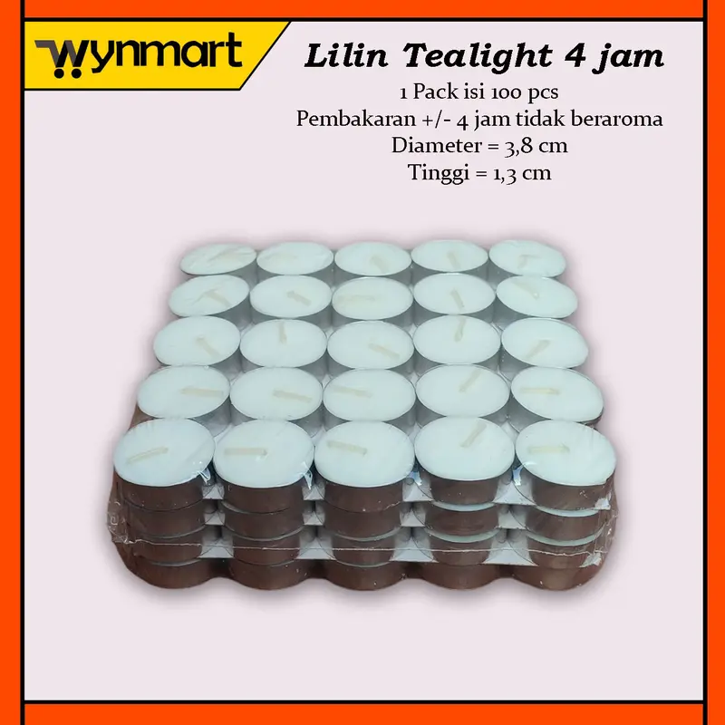Lilin Tealight / Lilin Aroma Terapi / Lilin kaleng isi 100 Pcs 0