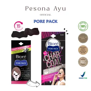 BIORE Pore Pack Plester Pembersih Komedo Black Oil Absorbing Powder