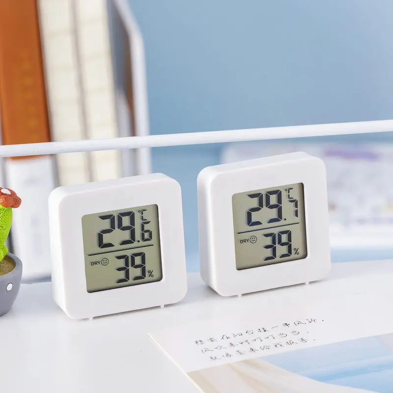 Máy Đo Độ Ẩm Nhà Kỹ Thuật Số Điện Tử, Mẫu Bán Chạy Xuyên Biên Giới, Nhiệt Kế Chính Xác Mini Có Thể Chân Đế Có Thể Dính Vào Tường 7