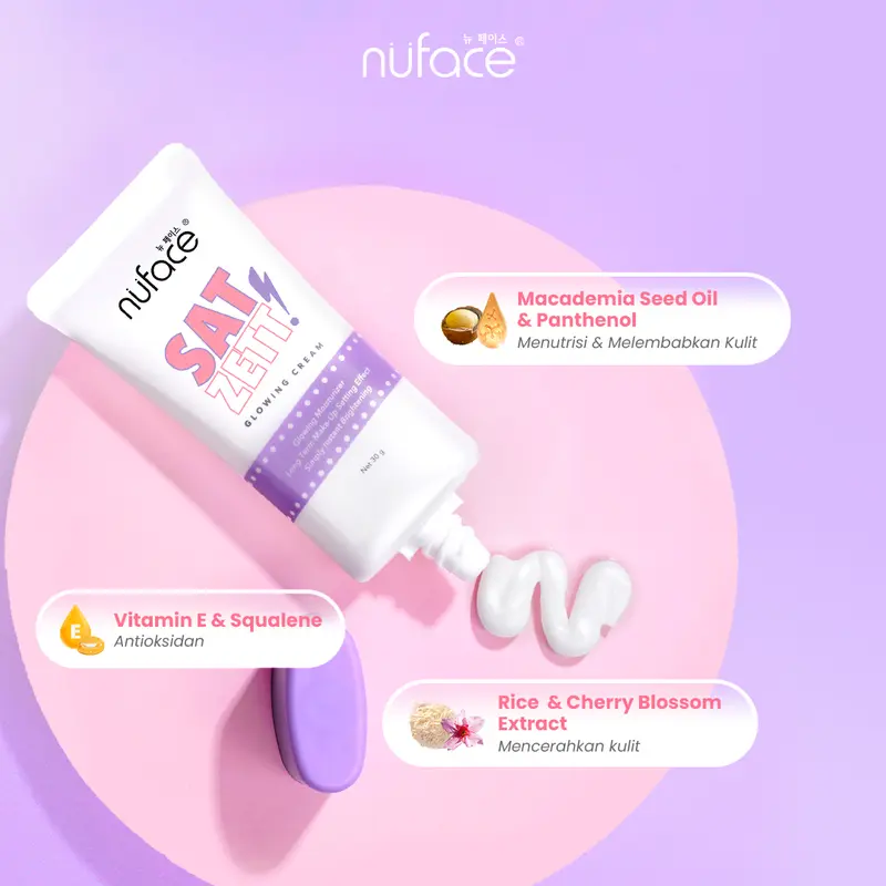 [FYC] Nuface Satzett Glowing Cream 30gr + Nuface Flawless Serum Cushion + Free Tas Serut 4
