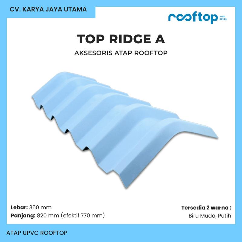Top Ridge A | Atap uPVC Rooftop | Wuwungan Atap - Shop | Tokopedia