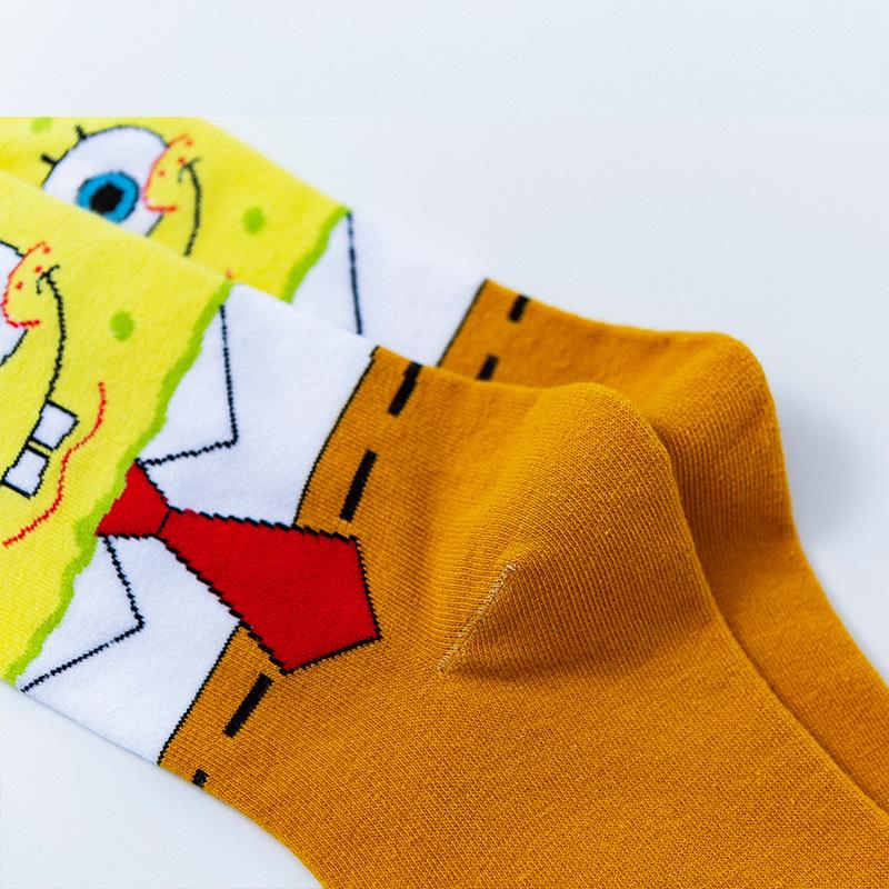 Product Introduction of Owen 5 SpongeBob SquarePants Octopus Big Star Co-branded Trendy Socks Skateboard Casual Socks Basketball Socks Medium Cylinder Menswear Lingerie 2