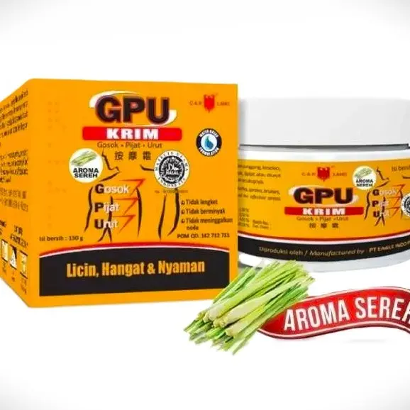 GPU KRIM 150GR & 250GR - CAP LANG - MINYAK SEREH - POT