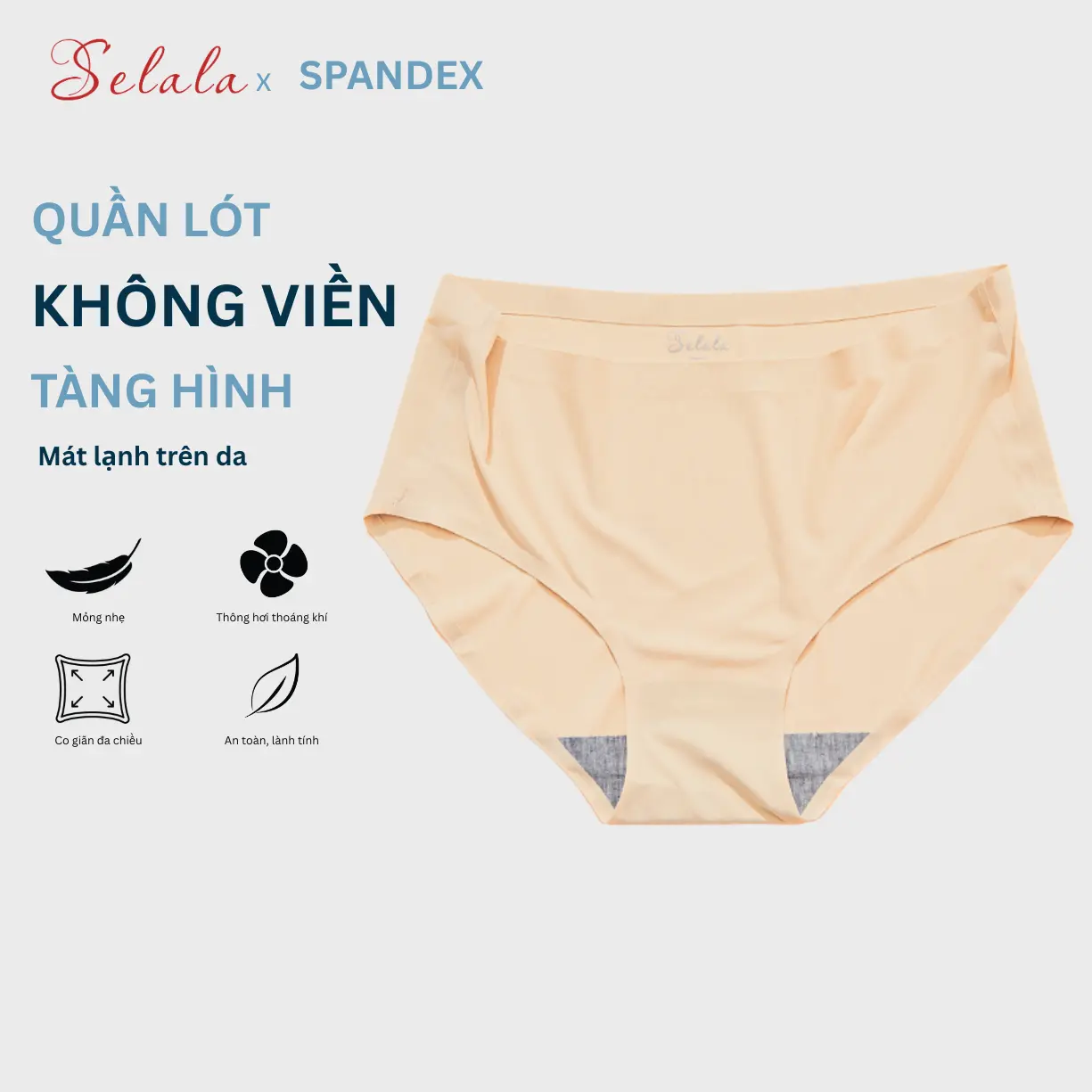 [Quà Tặng- Ghi Chú Trên Đơn Hàng Để Chọn Size] Quần Lót Nữ Su Không Viền Mềm Mát SE07