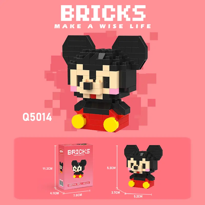 Nano Block Model Kartun Building Blok Mainan Balok Susun DIY Bricks Mini Toys 5
