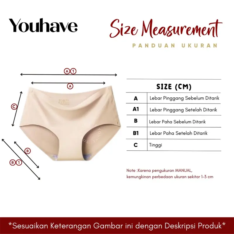 YouHave ( You’ve ) Celana Dalam Wanita CD Wanita Gstring G-string G String Underwear Polyester Panty 300100 1PCS 4