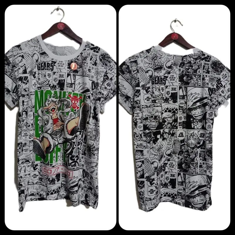 [LIVE] Tshirt Luffy  Edition | Kaos Distro | Mohon Notes Gambar Combed Motif 2