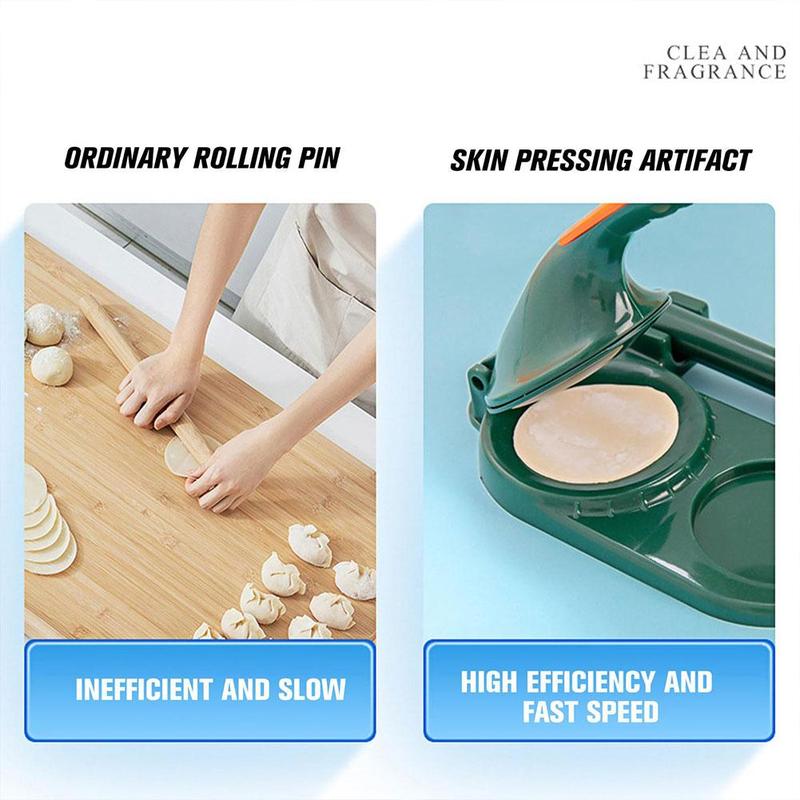 Product Introduction of Dumpling Skin Maker Dough Pressing Tools Set Dumpling Wrapper Mould Dumpling Manual Maker Maker Z9E8 43