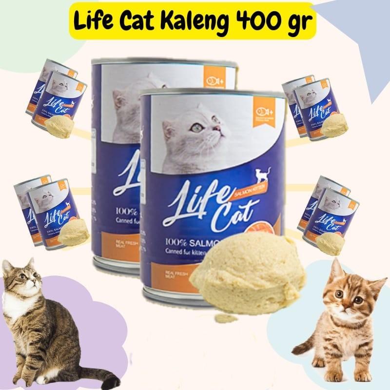 Life Cat Kaleng 400 gram | Lifecat Makanan Kucing Basah Wet Food 1