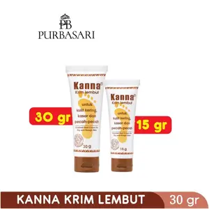 Kanna Krim Lembut 15 Gram & 30 Gram Tube untuk kaki pecah & Kering