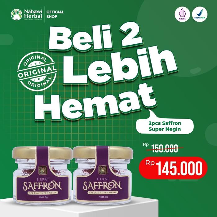 Jual Premium Herat Saffron - Saffron Super Negin 1Gr Beli 2 ...