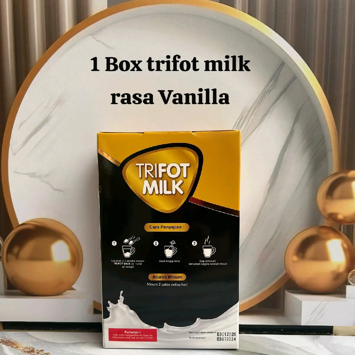 Trifot milk rasa cokelat vanilla bpom halal