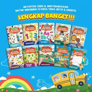 Learn & Play : Buku Aktivitas Anak Cerdas isi 10 untuk usia Paket TK A & B dan Paud Books Sekolah Belajar Stationery