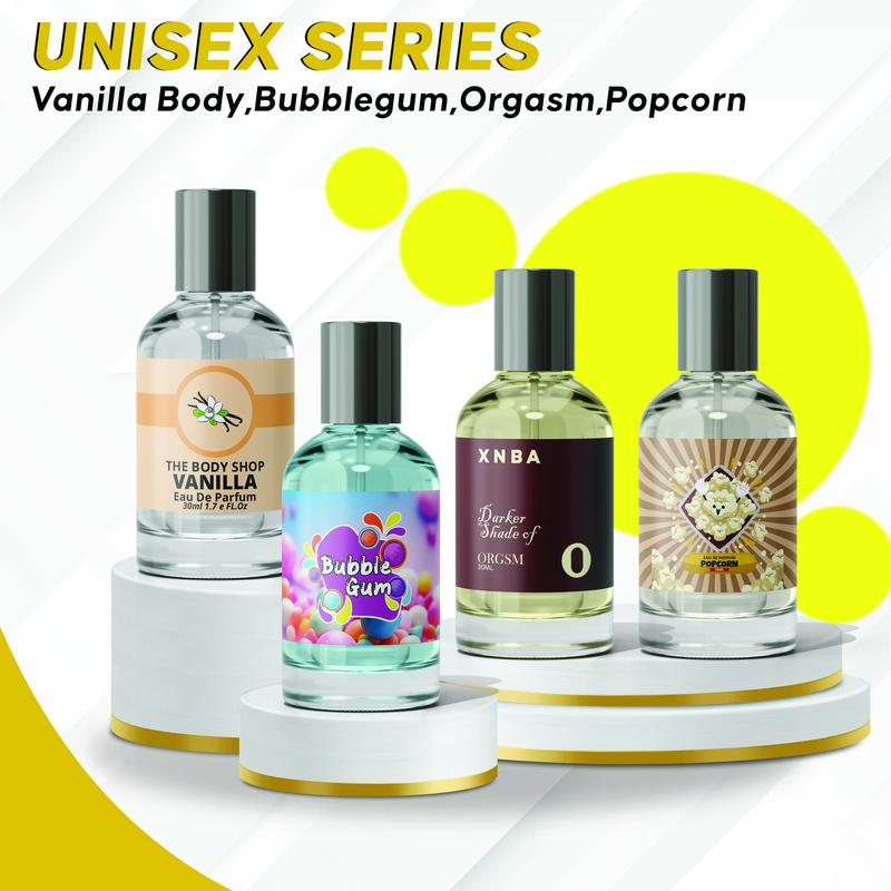 DAPAT 4 BOTOL PARFUM PRIA WANITA VANILLA SERIES 30ML WANGI TAHAN LAMA 4