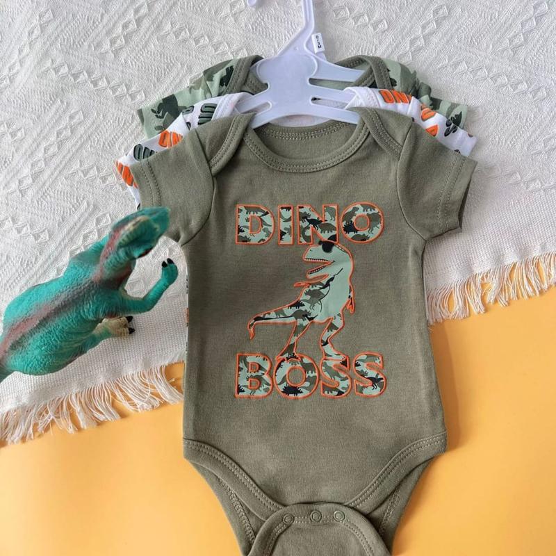 Bodysuit Lengan Pendek Isi 3 Baby Boy dan Girl Bahan Katun Untuk Anak Laki Laki dan Perempuan Usia Newborn Sampai 9 Bulan 7