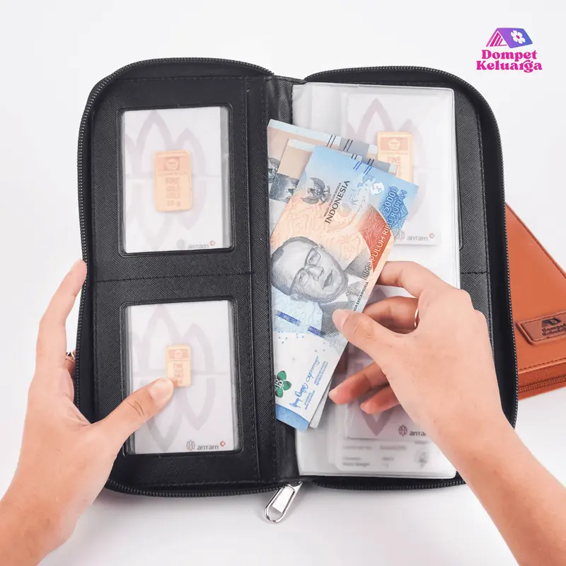 Dompet Penyimpanan Logam Mulia  Emas Antam Vol 2 - Hitam 1
